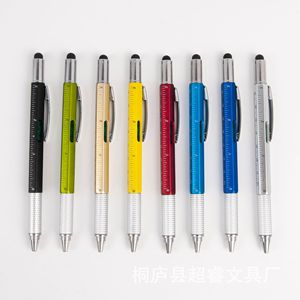 Multi Function <b>Pen</b> Ballpoint 145*10mm With Ruler Screwdriver And Touch Tip For Office Use - Product Image 1