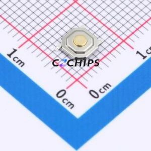 T5A15854B10 Tactile Switch SMD-4P,5.2x5.2mm Switch Single Pole Single Throw Round Button 2.6N 5.2mm - Product Image 1