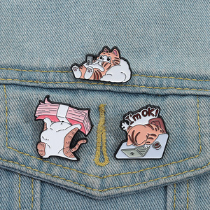 Set de Pins Esmaltados Personalizados de Gatos Adorables, Pin Esmaltado de Gato de Dibujos Animados para Mochilas, Ropa y Regalos para Amantes de Mascotas, Pins de Anime Personalizados - Product Image 3