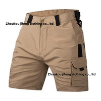 Nouveauté - Shorts de travail unisexes multi-poches camouflage tactique style chasse, résistants aux rayures, respirants, synthétiques