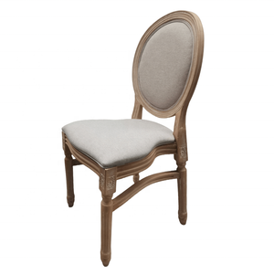 Chaise de mariage ovale <span class=keywords><strong>Louis</strong></span> <span class=keywords><strong>XV</strong></span> en résine antique avec assise rembourrée en tissu pour événements - Vente en gros - Product Image 1