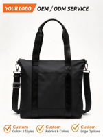 Wasserabweisende Offene Mehrtaschen-Reisetasche mit Stickerei, Polyester-Futter, Umweltfreundliches Nylon, 20L, Leichte Sporttasche für Einkauf und Fitness