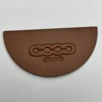 Étiquette en cuir véritable personnalisée, gaufrée 3D, découpée au laser, lavable, à coudre ou thermocollante pour jeans, sacs, chapeaux, chaussures