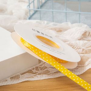 Ruban en polyester à pois de 1 cm pour bouquets de fleurs, vente en gros, 100 yards/rouleau - Product Image 5
