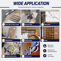 Adhésif en silicone polyuréthane MS NICE à faible teneur en COV et haute adhérence pour la construction de plaques de marbre et de plaques de plâtre