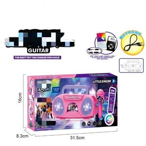Micrófono de Karaoke para Niños, Juguete Musical de Plástico con Luz y Sonido, Regalo de Navidad, Gran Venta 2025 - Product Image 3