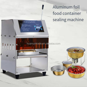 Machine de thermoscellage commerciale de petite taille pour l'emballage de feuilles de <span class=keywords><strong>film</strong></span> d'aluminium et de boîtes de fruits de mer et d'écrevisses à emporter - Product Image 3