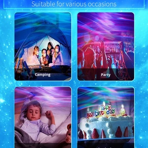 Lámpara Nocturna Giratoria LED con Cielo Estrellado, Lámpara de Mesa Decorativa Creativa, Proyector con Alimentación por Batería/USB, Regalo para Niños - Product Image 6