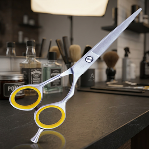 ASAP ABP-1264 Tijeras de Peluquería de Acero Inoxidable de 6 Pulgadas con Mango Corto para Diestros, Punta Afilada, Personalizadas para Salón de Belleza - Product Image 3