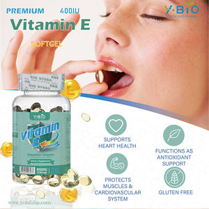 थोक वयस्क विटामिन ई <span class=keywords><strong>400</strong></span> <span class=keywords><strong>iu</strong></span> गैर-gmo ग्लूटेन-मुक्त सॉफ्टजेल कैप्सूल 120 नरम/बोतल प्रतिरक्षा समर्थन खाद्य ग्रेड - Product Image 3