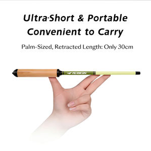 Ultralight Short Travel <strong>Fishing</strong> <strong>Rod</strong> 30cm Telescopic Micro Light Tackle <strong>Fishing</strong> <strong>Rod</strong> Small Fish <strong>Rod</strong> with Metal Front Plug - Product Image 3
