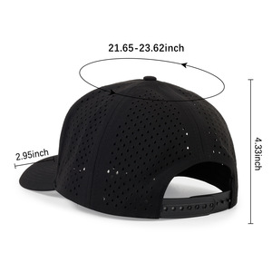 Casquette de forage laser Casquettes brodées sur mesure Design Logo Casquette de baseball blanche pour femmes hommes Logo à la mode - Product Image 2