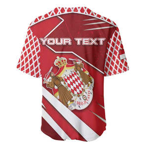 Monaco National Day Baseball Jersey Stemma Misto di Garofano Rosso Modello Sport Uniforme Personalizzato Maglia da Baseball per gli Uomini - Product Image 5