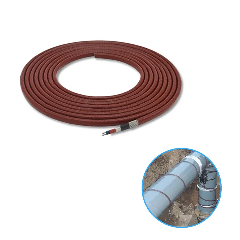Câble de chauffage autorégulant efficace de système de trace de chauffage de tuyau électrique