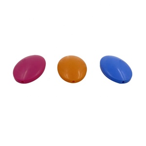 Perle in Silicone Morbido di Grado Alimentare a Forma di Ellisse per Dentizione Neonati, Collane Fai-da-Te e Clip per Ciuccio - Product Image 3