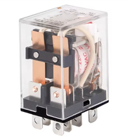 Relais électromagnétique haute puissance certifié CE et RoHS, 8 broches AC/DC 10A, ultra fiable pour l'automatisation industrielle et le contrôle PLC