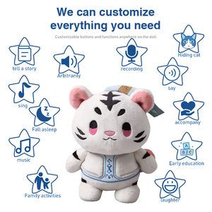 Crea il Tuo Peluche Personalizzato: <span class=keywords><strong>Tigre</strong></span> Carina su Misura, Animali di Peluche Personalizzati, <span class=keywords><strong>Tigre</strong></span> Cartoon in Peluche per Bambini - Product Image 2