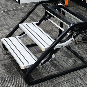 RV Accesorios exteriores Eléctrico Doble paso Aleación de aluminio Campervan <span class=keywords><strong>Autocaravana</strong></span> <span class=keywords><strong>Escalera</strong></span> de entrada motorizada de doble capa - Product Image 4