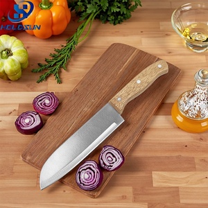 Dao Santoku Nhật Bản đa năng chuyên nghiệp 6.5 inch bằng thép không gỉ, cán gỗ, dùng cho nhà bếp gia đình - Product Image 5
