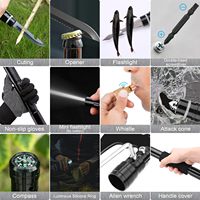 Kit de pioche et hache multifonctionnel de survie robuste pour le camping, la randonnée et la chasse