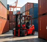 Carrello Elevatore Elettrico RONGYU RY100 da 2,5 Tonnellate con Batteria agli Ioni di Litio 60V/220V, Pneumatici Solidi, Traslatore Laterale Idraulico e Lunga Autonomia