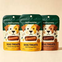Sachets d'emballage personnalisés recyclables en gravure pour aliments pour animaux de compagnie, écologiques, en BOPP haute résistance à l'humidité, pour friandises pour chiens et chats