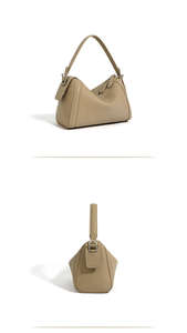 กระเป๋าถือผู้หญิงหนังวัวแท้แฟชั่นใหม่ ดีไซน์เก๋ สะพายไหล่เฉียง มีซิป  แบรนด์สั่งทำพิเศษ - Product Image 6