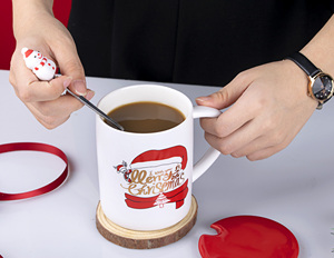 Factory Hot Sale 380ml Christmas Gift Cup Ceramic Coffee Mug Christmas Coffee Cups <b>Personalised</b> Mug Cute Mugs - Product Image 3