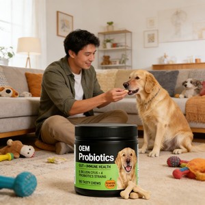 Vente en gros usine : Complément nutritionnel multivitaminé 11-en-1 pour animaux de compagnie, comprimés à mâcher souples, vitamines pour chiens, santé des animaux, soins pour animaux de compagnie, OEM - Product Image 6