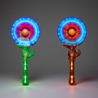 Bâton lumineux LED dinosaure rotatif pour parc d'attractions, bâton lumineux clignotant, moulin à vent pour fêtes d'anniversaire, vente en gros