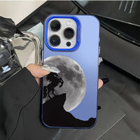 Étui de téléphone portable Cool Earth Horse Silver pour iPhone 16 Plus 15 Pro Max 14 13 12 11, coque arrière transparente antichoc IMD