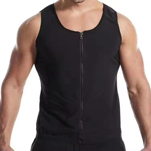 Gilet sportivo per il Fitness da uomo con cerniera corsetto per il corpo della casa <span class=keywords><strong>tuta</strong></span> <span class=keywords><strong>dimagrante</strong></span> per la <span class=keywords><strong>Sauna</strong></span> all'ingrosso - Product Image 2