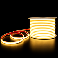 Bande lumineuse LED COB flexible blanc froid et blanc chaud 3000K 6000K IP65 avec télécommande pour salon, décoration de sapin de Noël