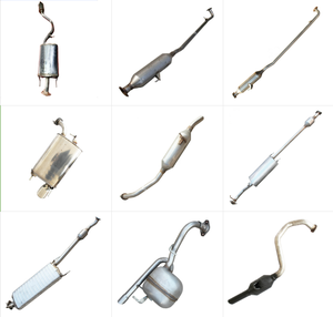Accessoires de voiture, pièces automobiles en acier inoxydable en gros, silencieux d'échappement pour Toyota Corolla, silencieux arrière 2002-2018 - Product Image 2