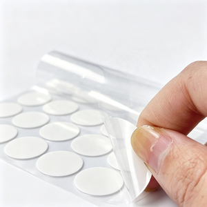 Ruban adhésif double face transparent découpé en points, carrés et cercles, résistant à l'eau, en acrylique, haute résistance à la chaleur - Product Image 1