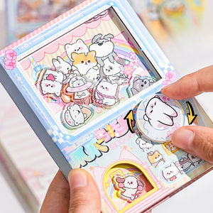 Nuevo y adorable juguete de peluche con forma de garra de dibujos animados, máquina expendedora de cápsulas Utopia, <span class=keywords><strong>libro</strong></span> de bolsillo, divertido, antiestrés, suave, lindo, material escolar para estudiantes, <span class=keywords><strong>libro</strong></span> de mano - Product Image 3