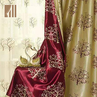 Rideaux de fenêtre de style turc, nouvelle mode à motif d'arbre de luxe, pour chambre d'enfants, collection