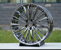 Jantes en alliage Flow Formed multi-rayons de 18, 19, 20 pouces, nouvelles, 25 mm, noir chromé, SBC pour Mercedes, pour S Maybach