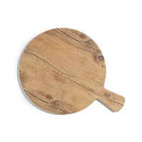 Plateau rond en bois incassable, 1 pièce, nouveauté design en bois mélamine