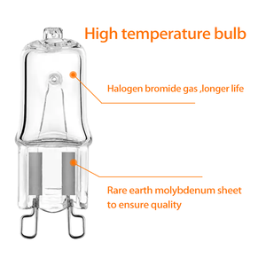 Điên bán Red <span class=keywords><strong>G9</strong></span> <span class=keywords><strong>Halogen</strong></span> đèn 220V 40 Wát làm bằng thủy tinh thạch anh siêu trong suốt đèn sương mù cho thiết bị sử dụng - Product Image 6