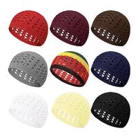 Gorro de punto Kufi para mujer, redes para el pelo, gorro de ganchillo, Red de redecilla, gorro Koopy para dormir, turbante, gorro de ganchillo de punto hecho a mano