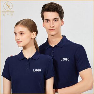 Promotional Appraels Classic Business Pure Cotton Turndown Collar Polo <b>Shirts</b> With Custom Logo for Branding Events - Product Image 6