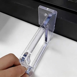 Estante de acrílico engrosado para equipos de belleza, soporte para secador de pelo, expositor de gabinete para peluquería, estante de almacenamiento robusto y duradero - Product Image 3