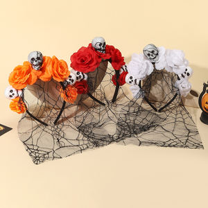 Halloween Horror película <span class=keywords><strong>maquillaje</strong></span> Cosplay disfraces esqueleto muerto Rosa araña telaraña flor globo ocular mamá novia pelo fiesta decoraciones - Product Image 1