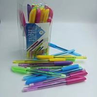 Stylo à bille en plastique SHIRLEYYA personnalisé avec boîte intérieure en PVC, pointe fine de 0,7 mm, écriture en bleu, rouge ou noir, stylo piano très vendu