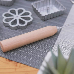 แกดเจ็ตในห้องครัวทำจากอลูมิเนียมอัลลอย,อุปกรณ์ทำขนมแบบไม่ติดช้อนน้ำมันรอยบุ๋มฉีกกุ้งหัวไชเท้าแม่พิมพ์ทำขนมทอด - Product Image 2