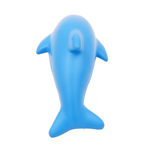 Benutzer definiertes Logo PU-Schaum Nettes Tier Delphin Form Stress Ball Reliever Weiches Squishy Squeeze Spielzeug für Jungen und Mädchen - Product Image 6