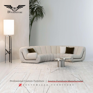 Divano Componibile in Tessuto Personalizzabile, Design Moderno e Minimalista di Lusso, Set Modulare Creativo per Soggiorno, Arredamento Premium - Product Image 1