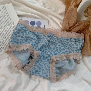 Nuovo marchio personalizzato di moda del Designer in pizzo leopardato farfalla taglio alto <span class=keywords><strong>Boxer</strong></span> slip <span class=keywords><strong>donna</strong></span> Sexy ogni giorno intimo - Product Image 4