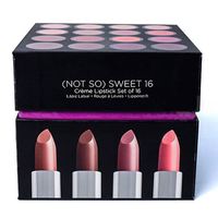 Coffret cadeau en papier spécial rigide vernis mat personnalisé emballage petite boîte de rouge à lèvres insérer une éponge en coton perlé plastification mate